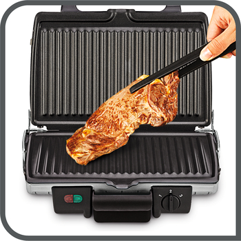 Paroutis Electronics - Tefal's Ultra Compact Health Grill Comfort is  grilling made easy! Its 3 temperature settings allow you to cook all types  of food to make every meal memorable! The integrated